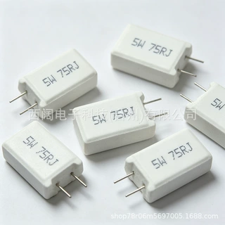 【现货】奥创 陶瓷 焊接插件式 立式水泥电阻器 5W 75RJ  RX27-5