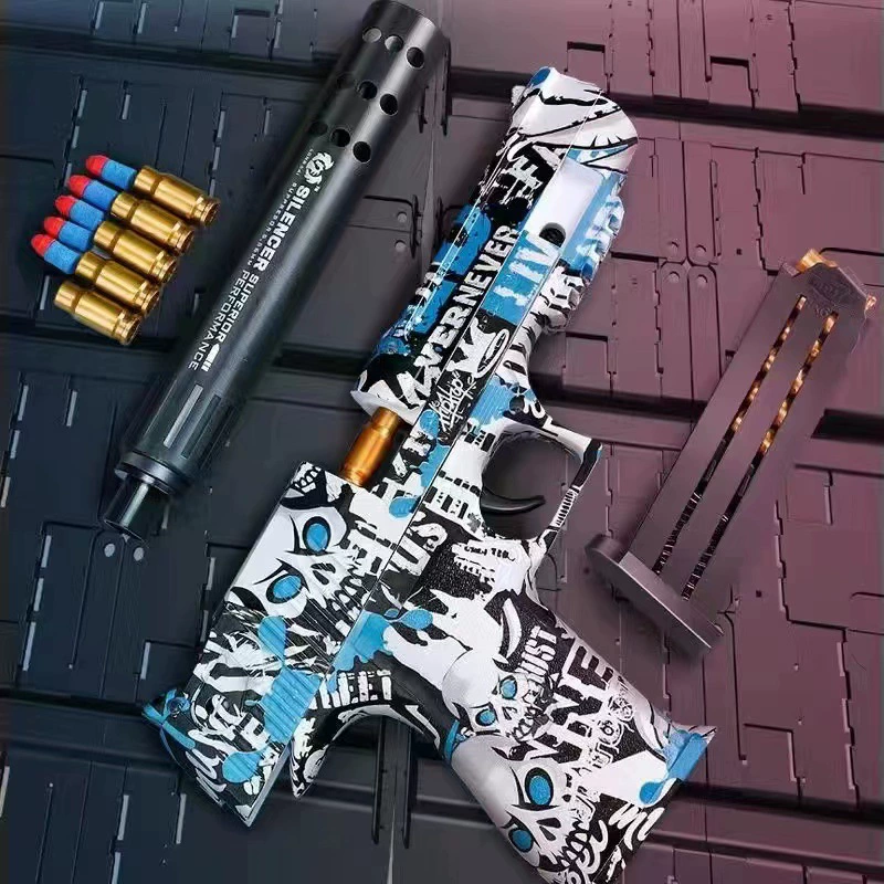 Glock, мягкие пули, дробовик, реалистичная игрушечная пушка для мальчиков
