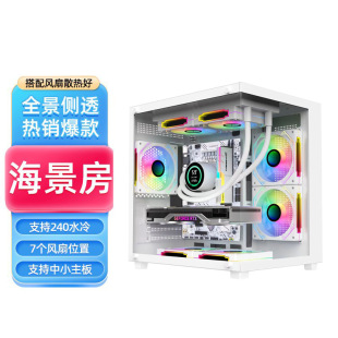 Columnless Sea View Room Mini Mini Computer Case Desktop Matx Full Side Transparent Itx Non-Space Capsule Steel