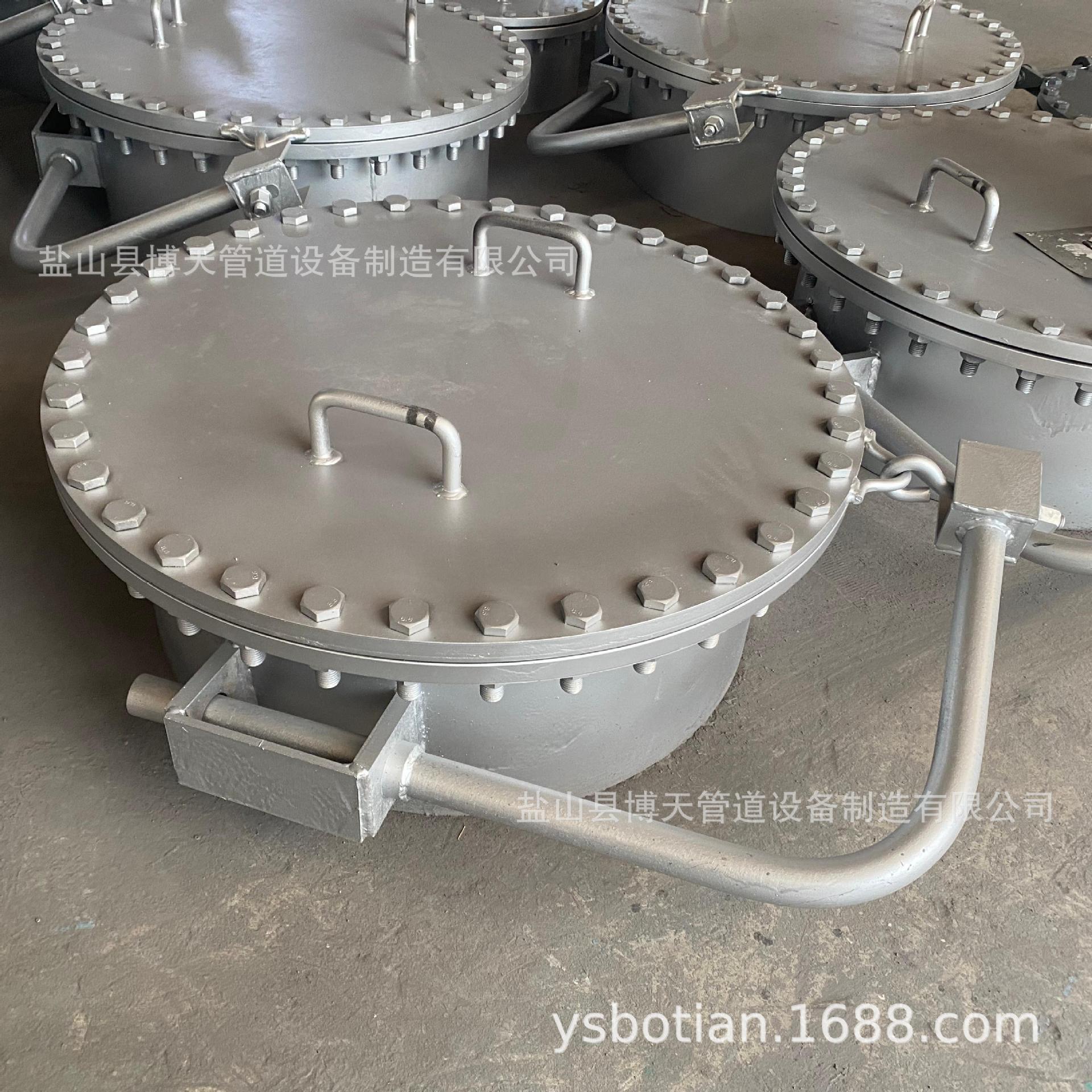 DN800罐侧人孔 垂直吊盖人孔 博天制造脱硫塔人孔门 热电厂检修用