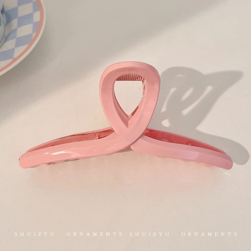 Temperamento coreano agarrar clips gran clips tocado de alta calidad clips de cabello de verano después de la cabeza clips de tiburón tocado de mujer