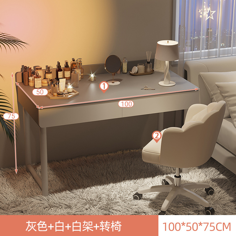 Mesa de maquillaje simple dormitorio de niñas hogar blanco comedor de vestir ins viento simple alquiler de escritorio de computadora