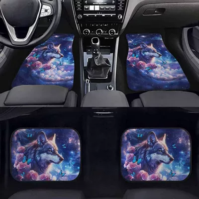 TEMU Wolf King Collection Car | Avtomobil döşəmə paspasları - wolf-king-7-3344cm-two-piece-pack