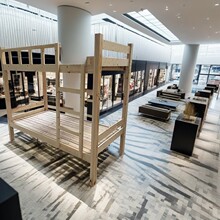 实木上下床上下铺樟子松新西兰高低铺学校松木床高低床子母床双层