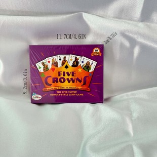 Simple English Version of Five Crowns Board Game Family Puzzle Card Crown