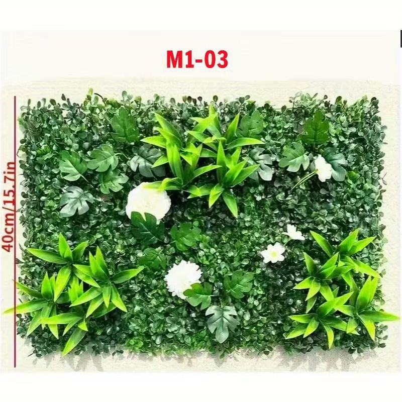 人造植物墙仿真立体绿植墙面挂式塑料假草坪门头阳台室内外装饰|undefined