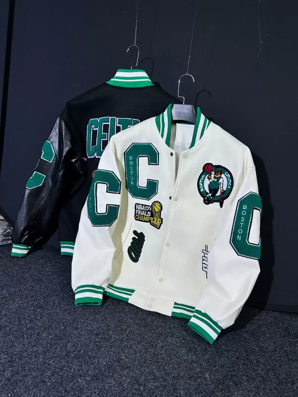 Retro jacket, towel, American style, oversize, for beloved