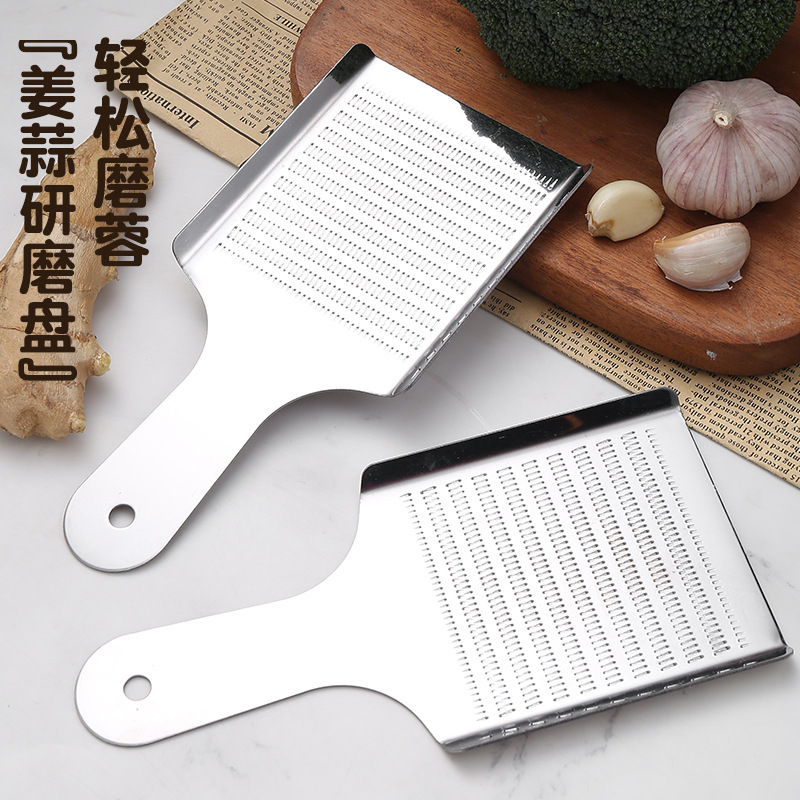 Stainless Steel Ginger Mashed Garlic Grinder Household Manual Food Supplementary Fruit Grinder Multi-use Ginger Mashed Garlic Grinder