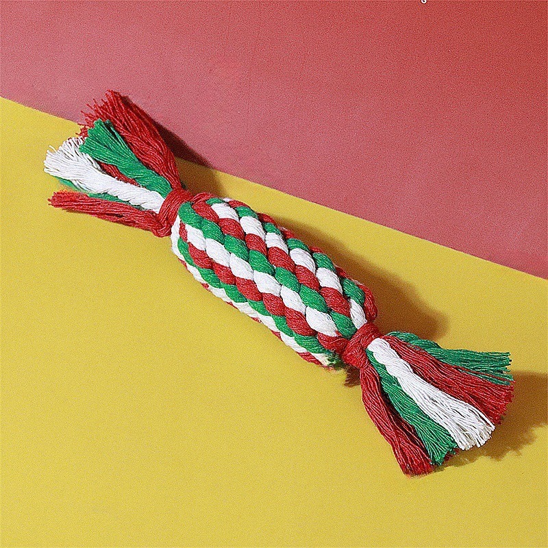 Juguete de Cuerda para Perros de Cuerda de Algodón Interactivo, Resistente a Mordeduras