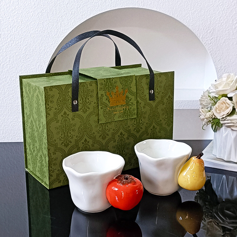 Tazas de frutas pintadas a mano tazas de cerámica copas de agua parejas de oficina en el hogar copas de nicho original regalo de cumpleaños