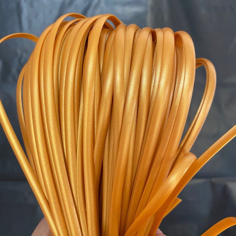 Imitación de ratán 5mm material de tejido de ratán plano hilo de ratán bolsa tejida de ratán de imitación bricolaje sellado de ratán de plástico hecho a mano