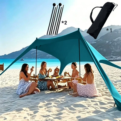 Canopy Lycra Tent for Picnics Avtomobil yan çətirləri - new-malachite-green-2-iron-200210150cm
