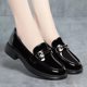 Genuine Leather Soft-Soled Shoes for Women, New Fashionable and Versatile British Style Loafers, Soft Leather Soft-Soled Non-Slip Slip-On Leather Shoes