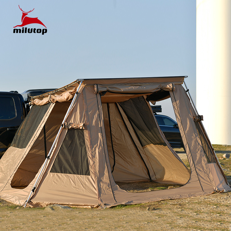 Casa de tela de fábrica directa de ciervo misterioso Carpa lateral Carpa lateral Casa de red de hilo Casa de tela dos en uno Casa de tela trapezoidal