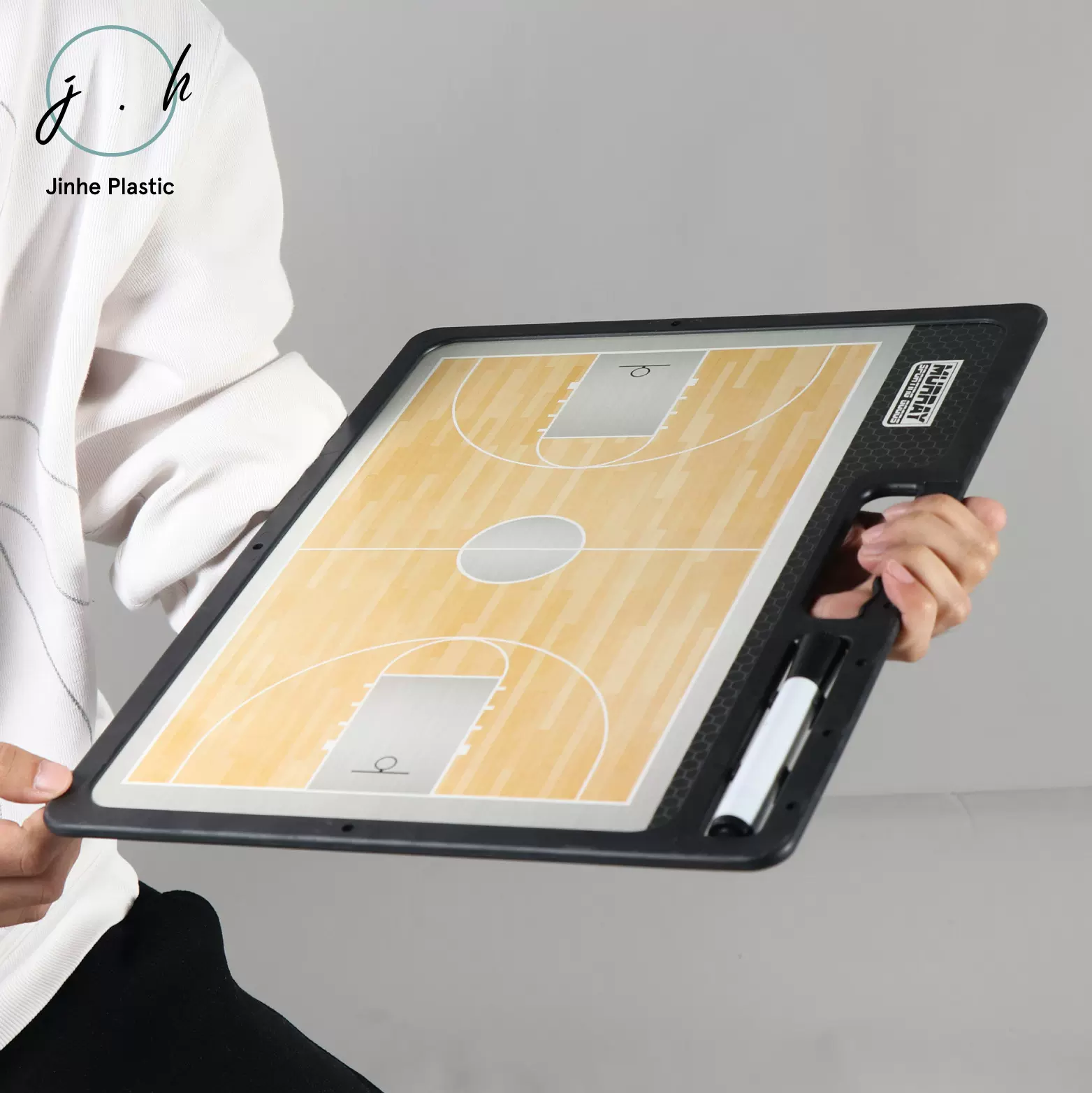 双面可用手提含马克笔标记笔篮球教练战术板