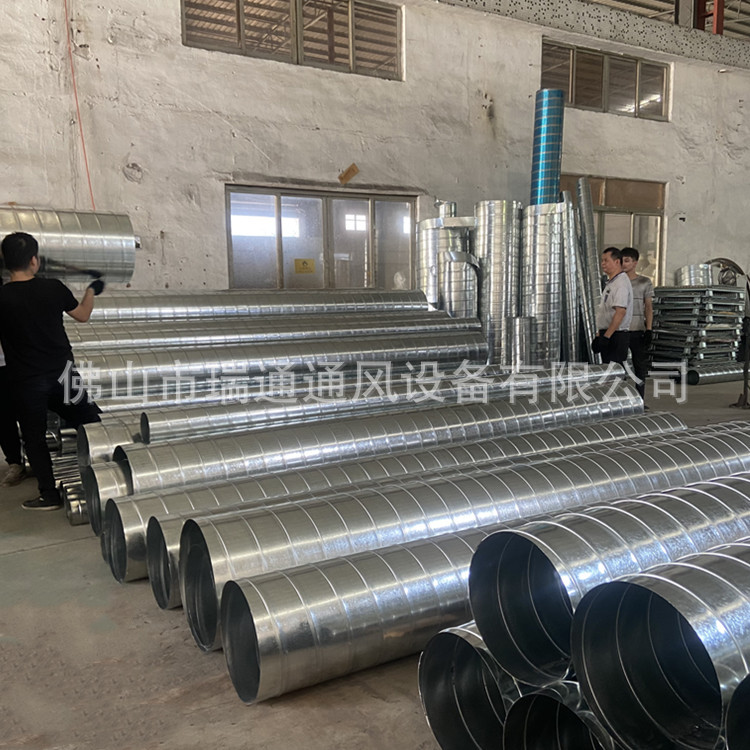 佛山镀锌除尘排风管道 东莞不锈钢 镀锌螺旋风管厂家