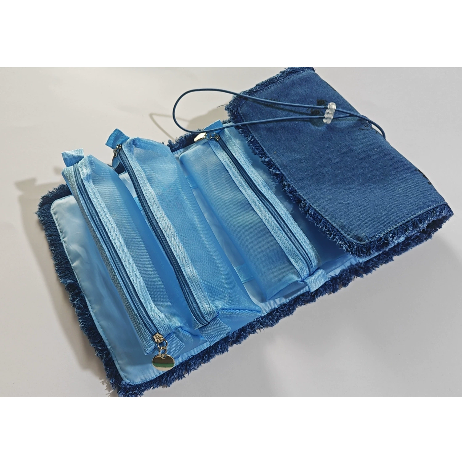 2024 новый рулон сумка для хранения Симпатичные портативные портативные полоскания Сумка для полоскания Складная косметическая сумка