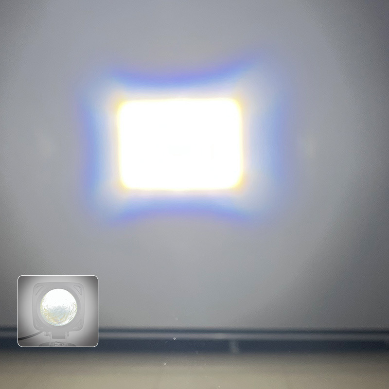 lámpara de advertencia industrial carretilla elevadora lámpara de advertencia de seguridad punta de flecha cuadrada patrón de lámpara de luz de grúa lámpara de luz roja y azul