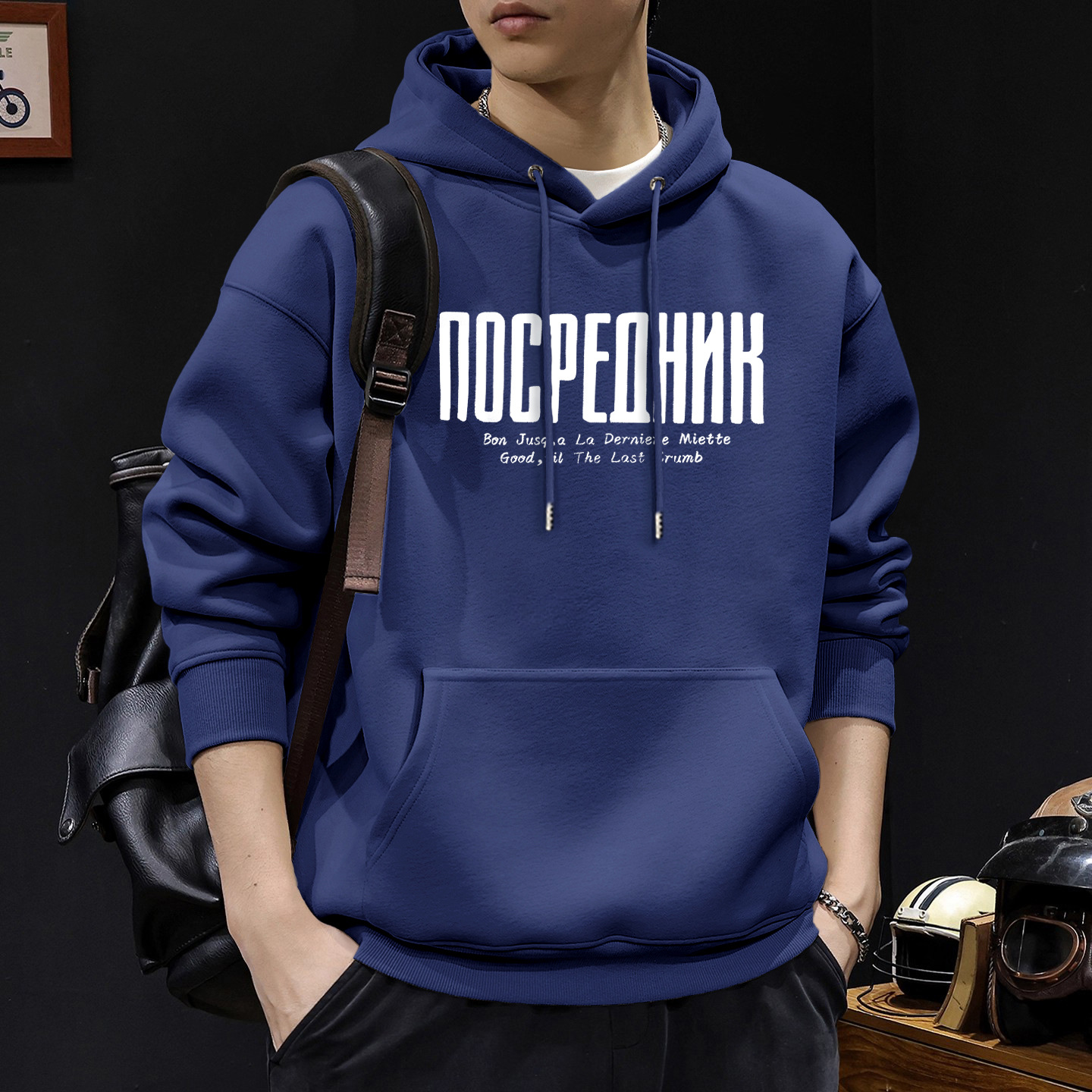 Suéter hombre encapuchado primavera y otoño estilo americano pesado pesado invierno más chaqueta de terciopelo nuevo abrigo de hombre de otoño