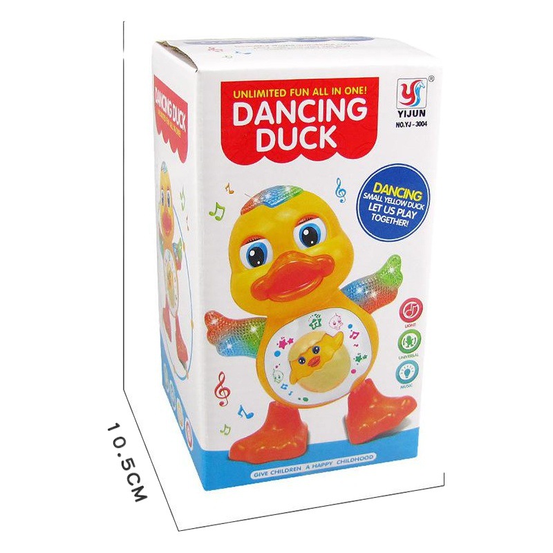 Shake the same paragraph can sing and dance swing cartoon duckling electric light music stall selling wholesale toys