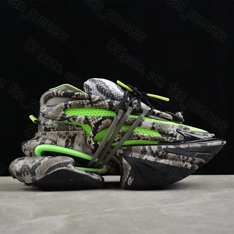 In-Stock Balmain Bullet Shoes Space Spaceship Height-Increasing Men's 2024 Dad Shoes Women's Casual Sneakers