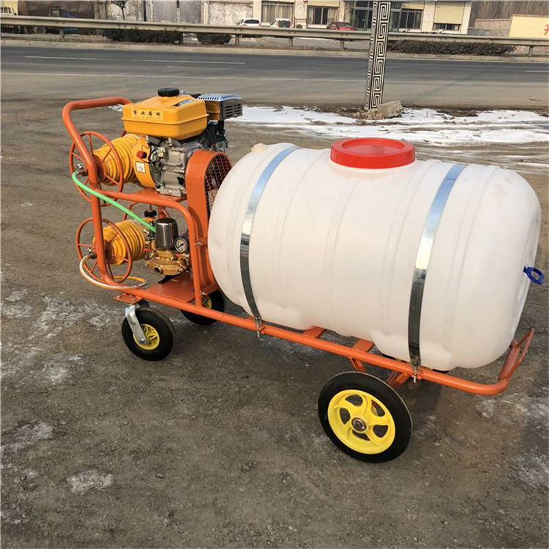 园林消毒打药车手推式汽油打药机高压雾化清洗消毒大棚农田喷农药