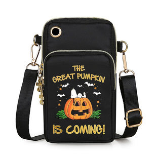 (Cross-border trading), shoulder bag for men and women, small wallet, small bag to go out, one-shoulder bag, halloween, print