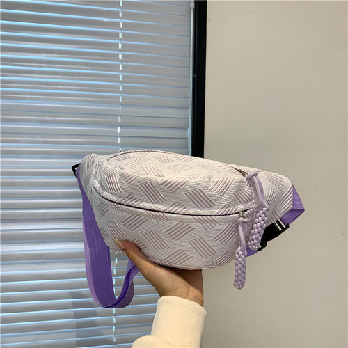Cute and sporty Korean style lightweight niche crossbody waist bag Japanese style ins fresh and simple versatile forest style cycling chest bag