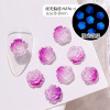 Nail decoration, three dimensional mountain tea contains rose, jewelry for manicure, internet celebrity, gradient