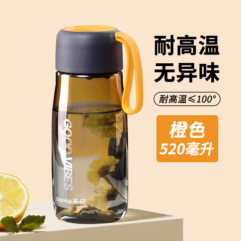 カメリア ウォーターカップ ティートゥーボトル 520ml プラスチックハンドル付き 透明カップ スポーツ トラベル 050035|undefined