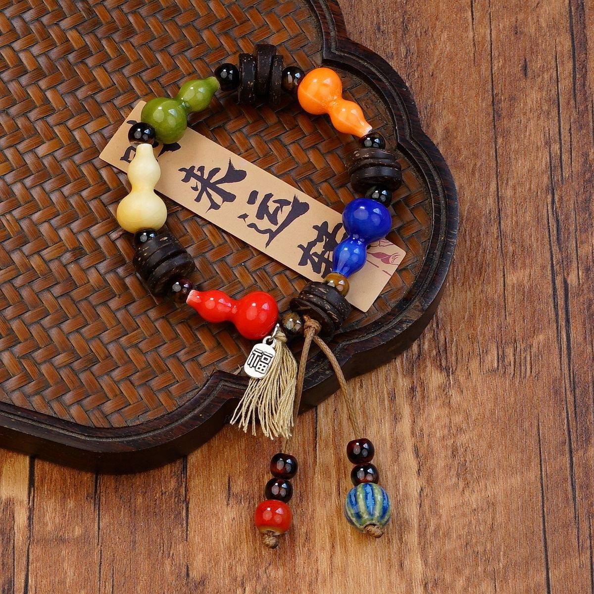 Jingdezhen pulsera de cerámica de verano mujer alta sensación galletas serie de gatos nicho diseño universal pulsera alta sensación
