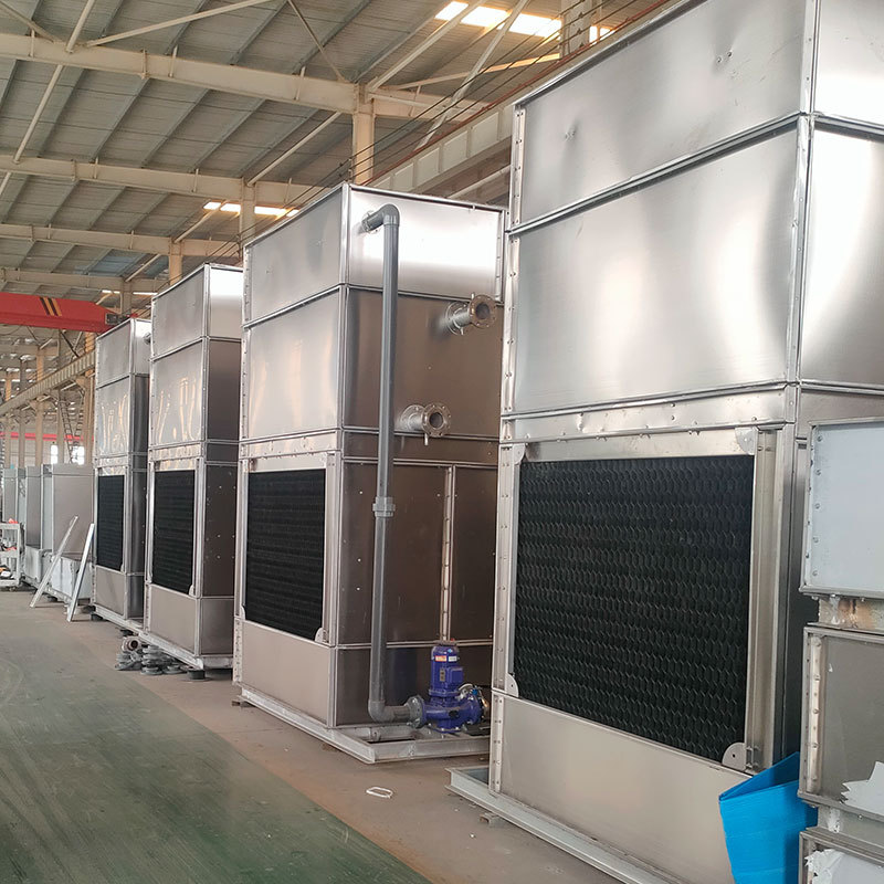闭式冷却塔304不锈钢冷却水塔工业封闭式冷却塔低噪型10T钢制水塔