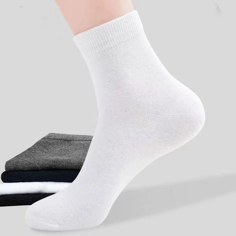 Одноразовые носки для лодыжки, 100 пар, унисекс, один размер, assorted черный белый серый