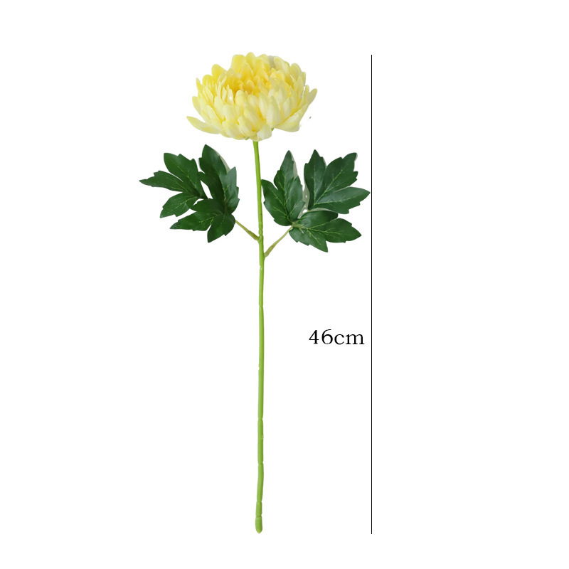 跨境单枝绢布金丝菊雏菊假花家居婚庆装饰摆件高级感仿真花菊花|undefined