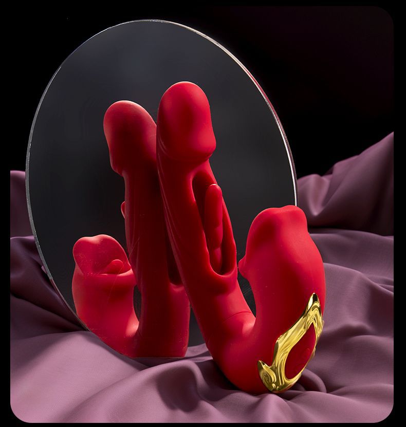 Wearable Vibrating Egg with Remote Control, Tongue-Style Tip, ABS Body, Red or Blue — detail image 23