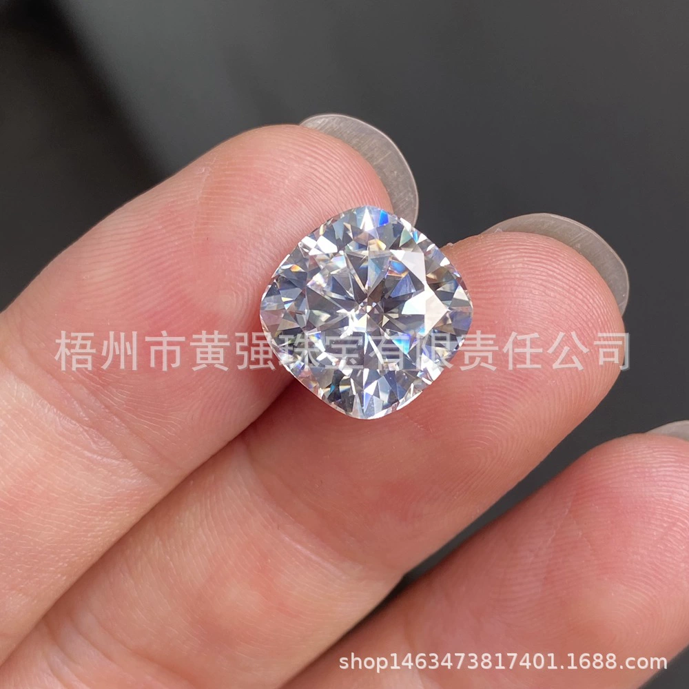 В наличии удобрение Муассанит 4-12 м Подушка сертификат черная карта сертификат Moisan D цвет супер белый Moisan Diamond голый камень оптом