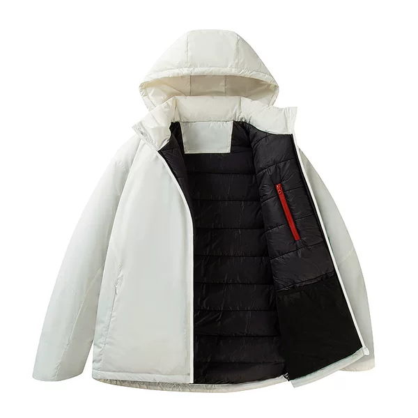 Lightweight cotton jacket for men and women, new winter model, warm hooded outdoor couple's cotton coat