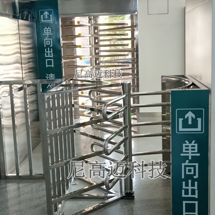 车站双重过道防护单向梳状门手动栅栏旋转闸宿迁景区入口门禁闸机