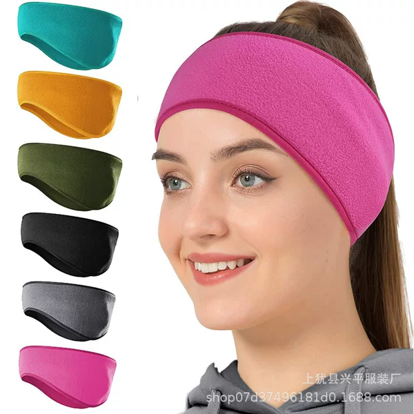 Cross-Border Sports Headband Running Yoga Basketball Antiperspirant Band Ear Protection Sweat Band Outdoor Cycling Sweat-Absorbent Headscarf
