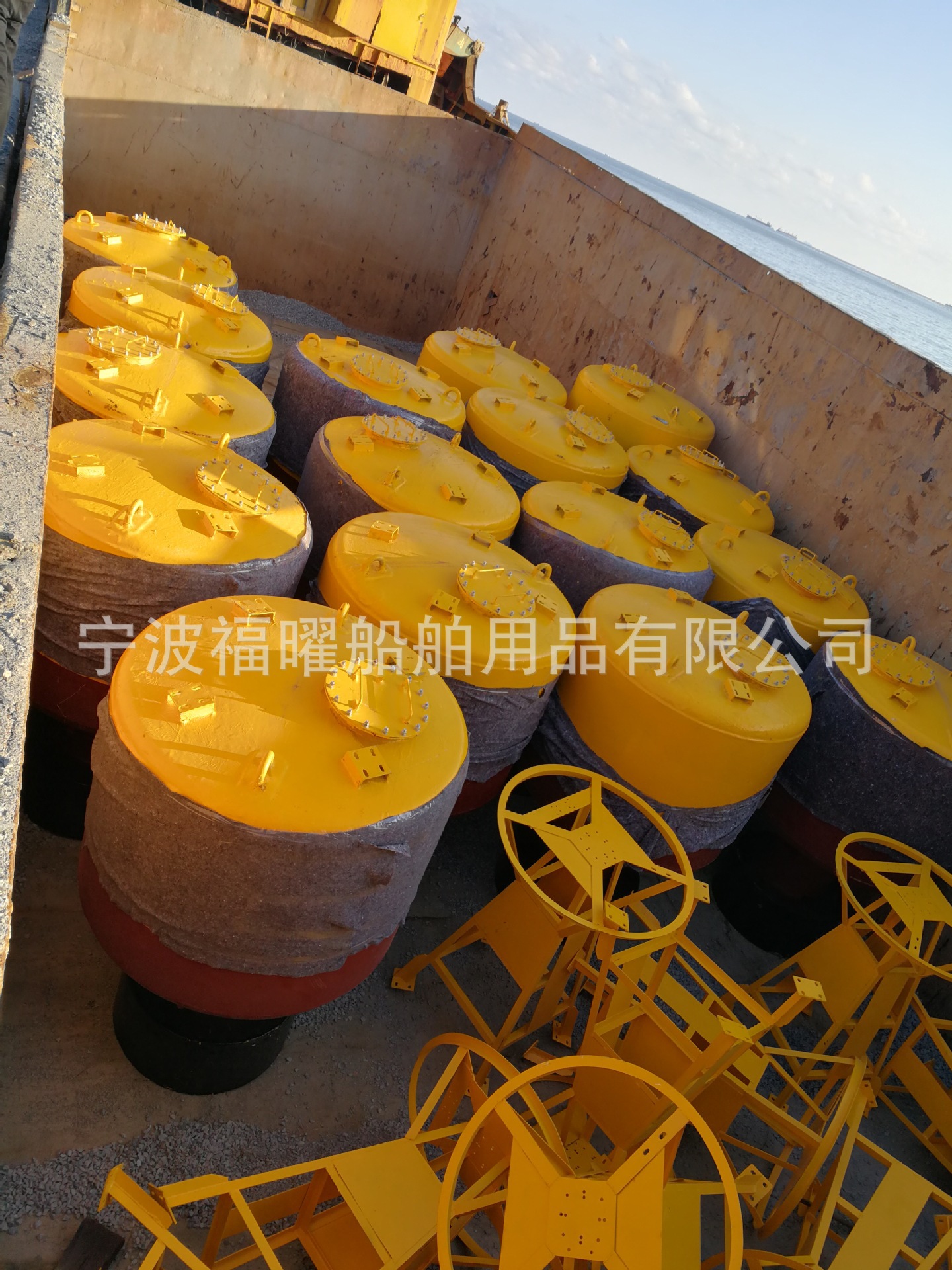 钢制浮标海洋内河交通警示浮桶航道防撞防护助航浮筒航标-阿里巴巴