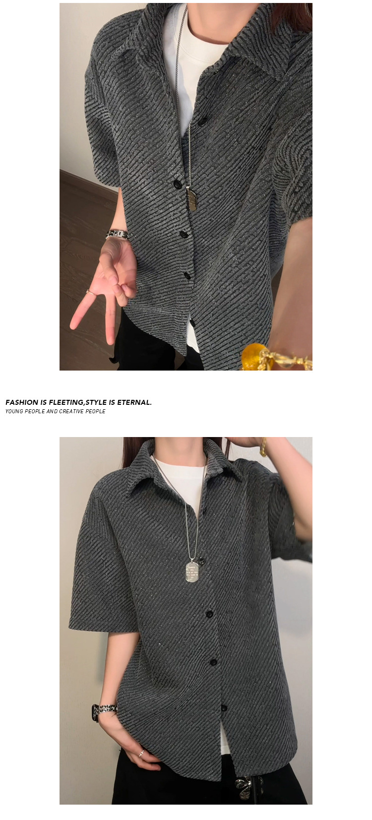 Oversize Basic T-shirt For Men Loose Fit Casual Style_voghion.com
