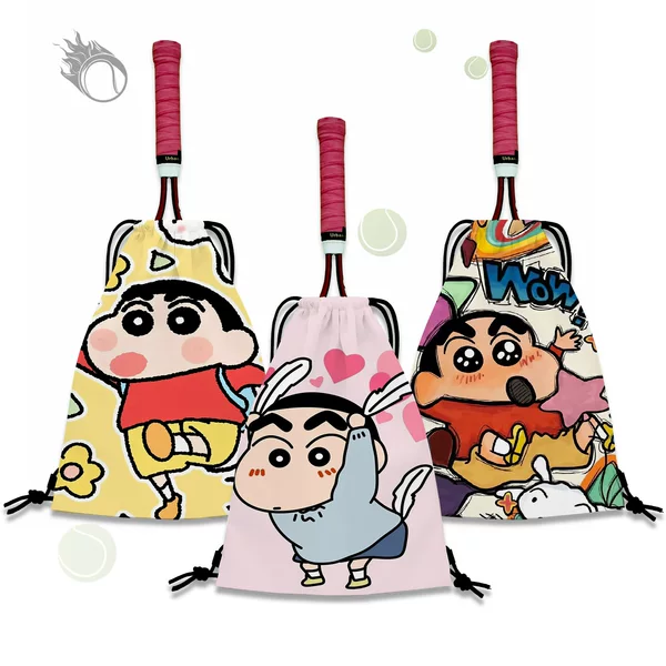 2026 New Cute Little Star Tennis Bag Backpack Portable Drawstring Tennis Racket Storage Bag Double Shoulder Tennis Bag