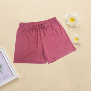 2025 New Thin Pajama Shorts for Women, Cool and Simple Pajama Pants for Outer Wear, Drawstring Printed Sports and Leisure Home Pants
