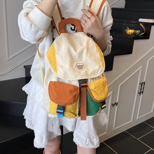 学生书包小众设计休闲个性女孩背包洋气2025春夏新款时尚双肩包