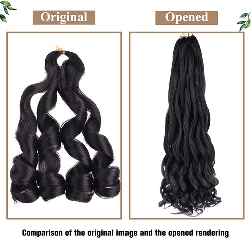 European and American wig loose wave crochet hair crochet hair extensions chemical fiber wave large curl hair extensions