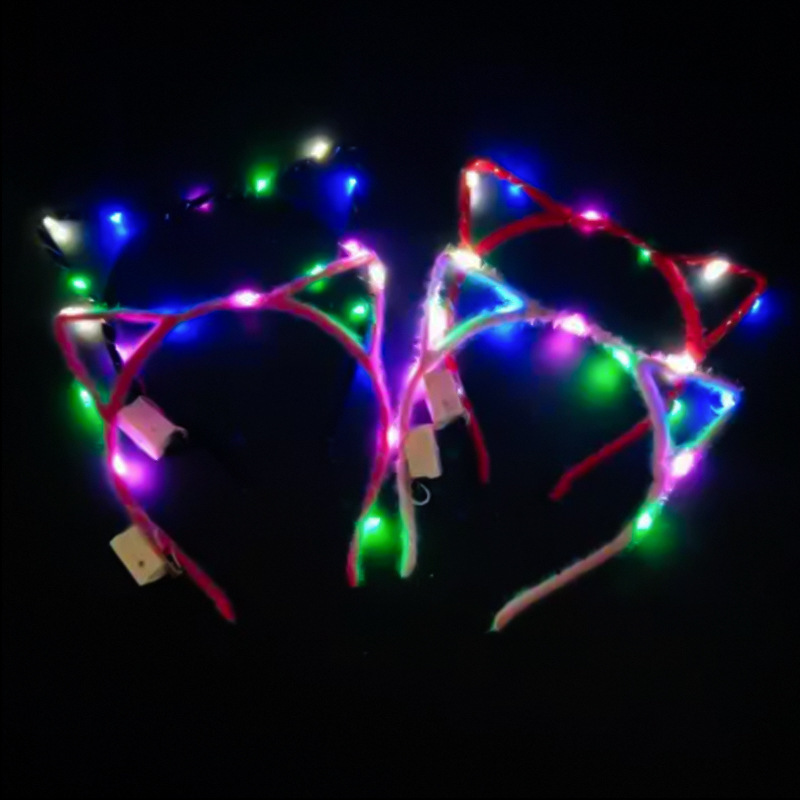 Amazon comercio exterior concierto brillo animador cabello tocado de cuerno de buey para niños corpos de cabello jardín de infantes