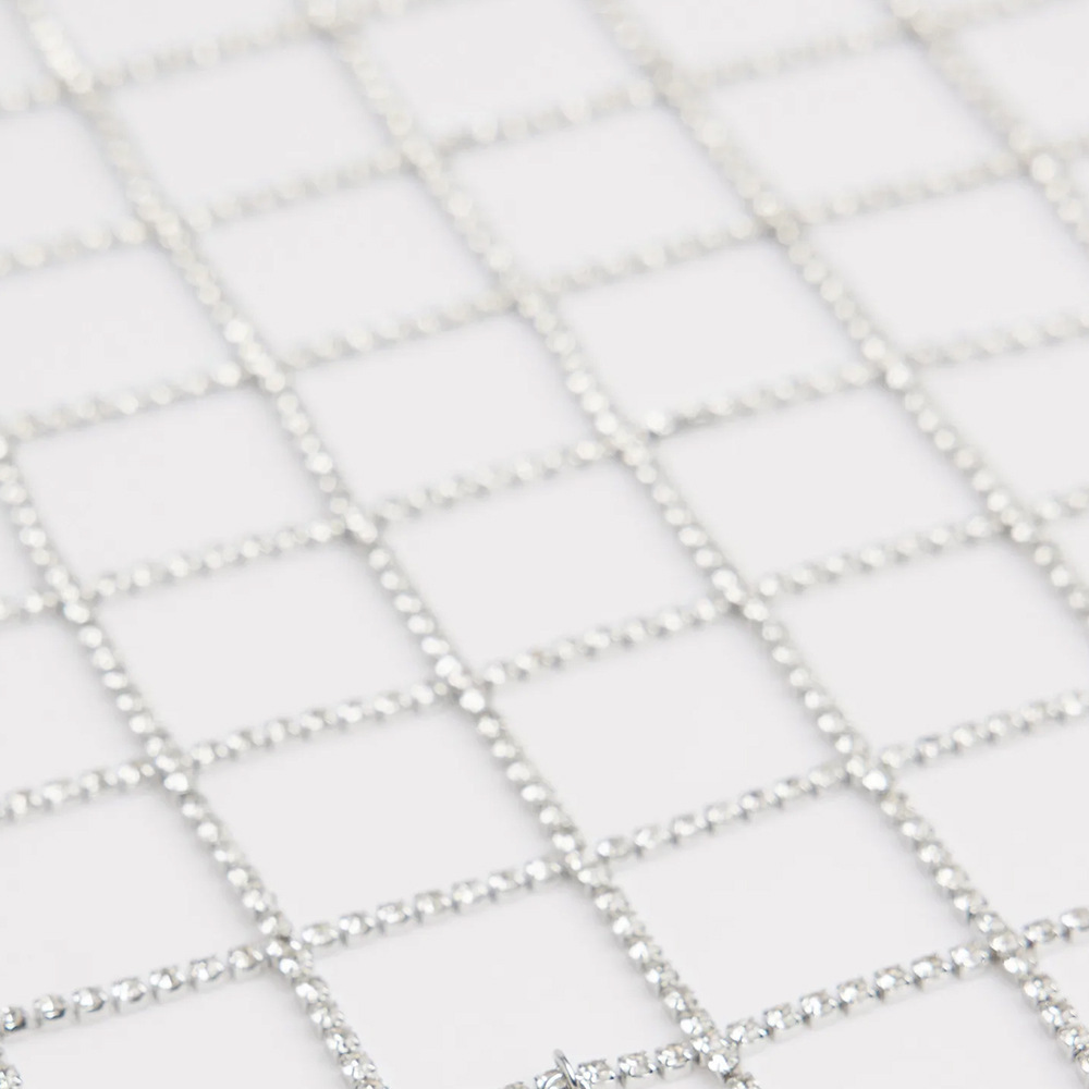 Venta caliente transfronteriza completa diamante borla pelo cadena temperamento malla rhinestone tocado caliente joyería femenina headwear