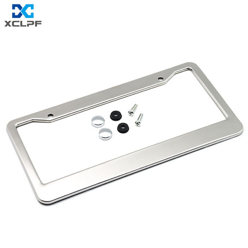 Cross-border American stainless steel license plate frame American car license plate frame universal license plate frame license plate frame license plate holder