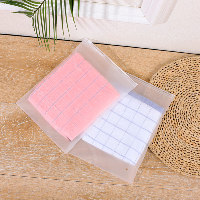 磨砂拉鏈袋透明衣服密封袋服裝拉鏈袋自封袋拉鏈袋磨砂pe拉鏈袋