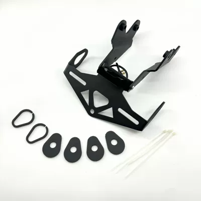 Suitable for Yamaha Mt-09/Sp 2024 2025- Modified Short Tail License Plate Holder Foldableable Short Tail Bracket (Nömrə qabı) - black
